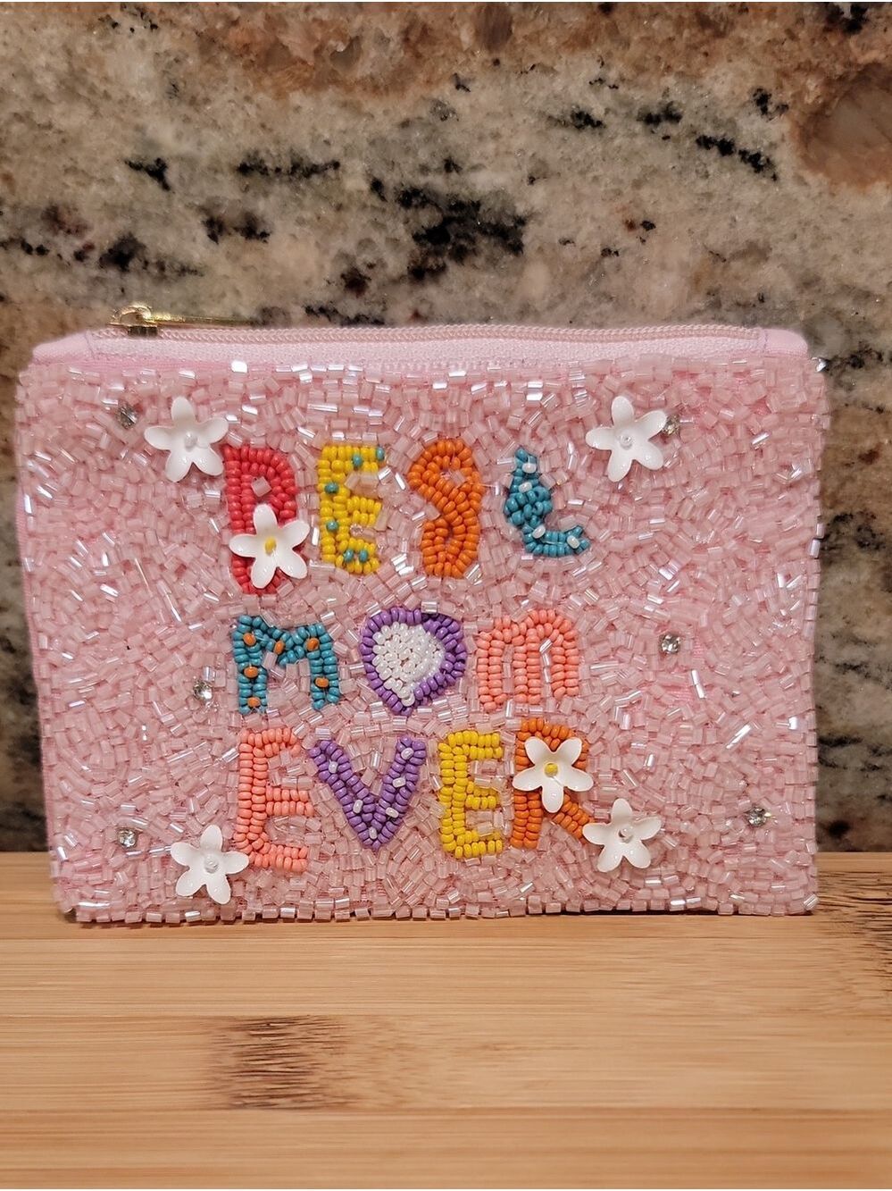 Best Mom Ever Beaded coin purse